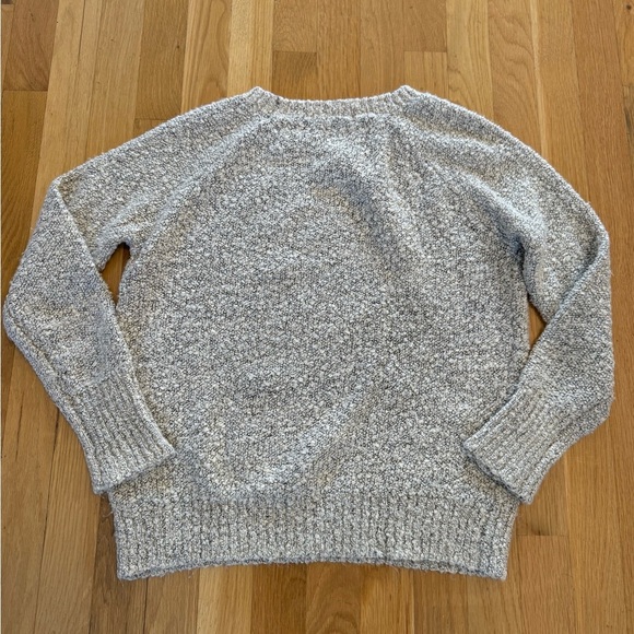 Double Zero Marled Knit Crewneck Sweater M Beige Chunky Cozy Sweater Warm - Picture 5 of 7